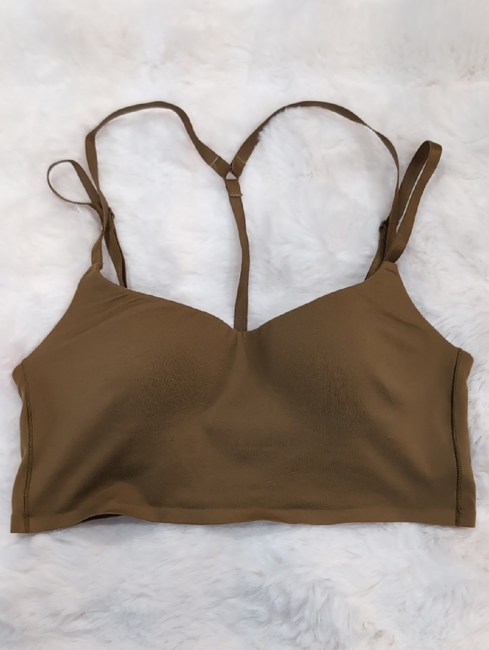 ALO Soft Molded Fantasy Bra - Golden Olive Branch